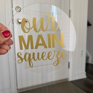 Our Main Squeeze Cake Topper